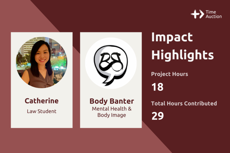 How Law Student Catherine Channels Education Into Volunteer Work | Time Auction Impact Highlights